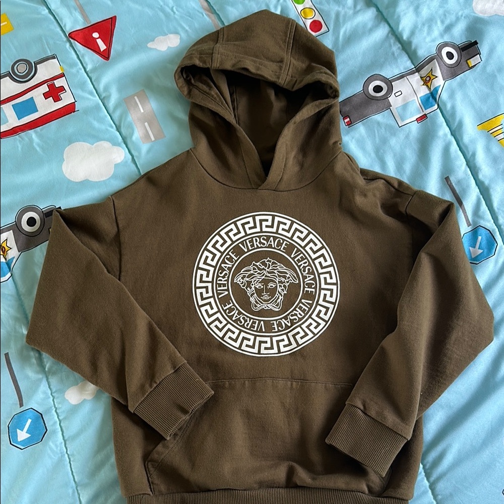 Versace boys Brown Hoodie 8